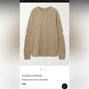 James Perse Supima Cotton-Jersey Sweatshirt